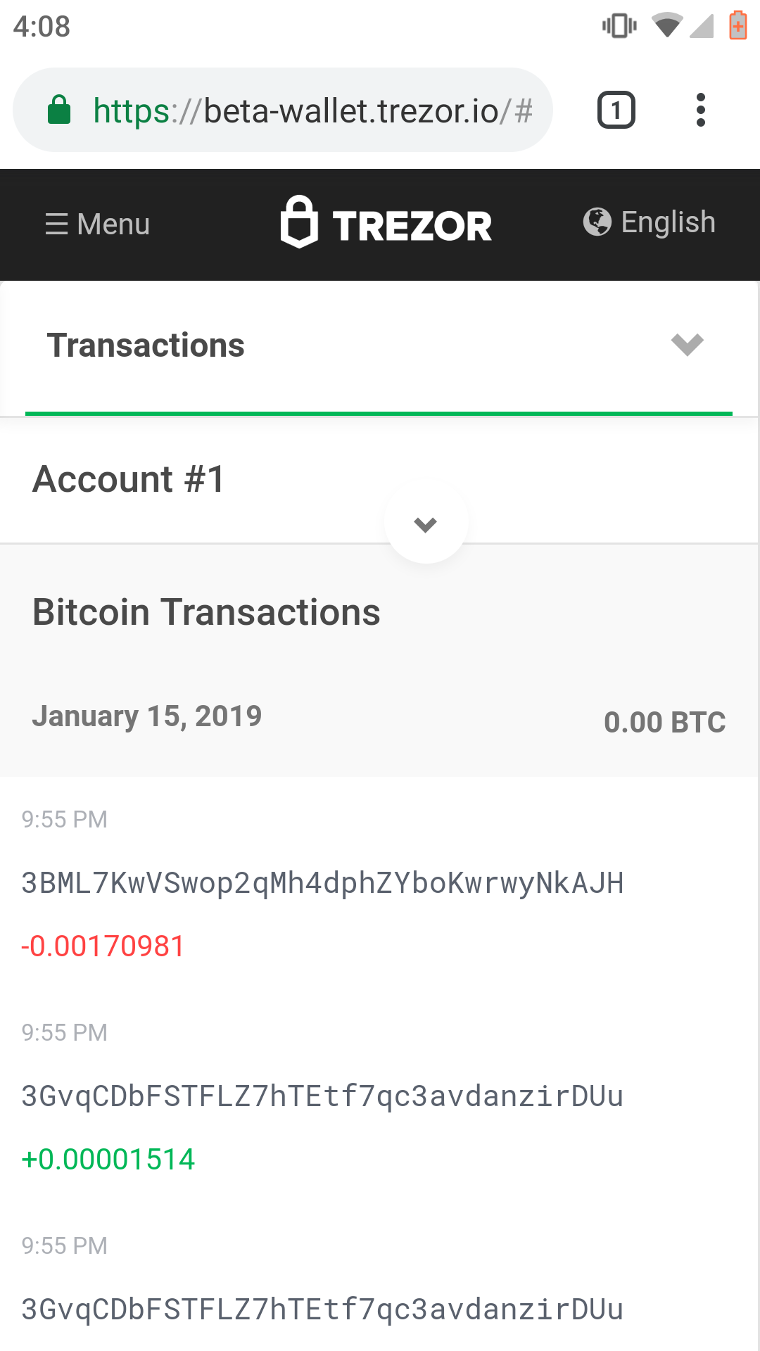 Trezor With Android Blockchain 101